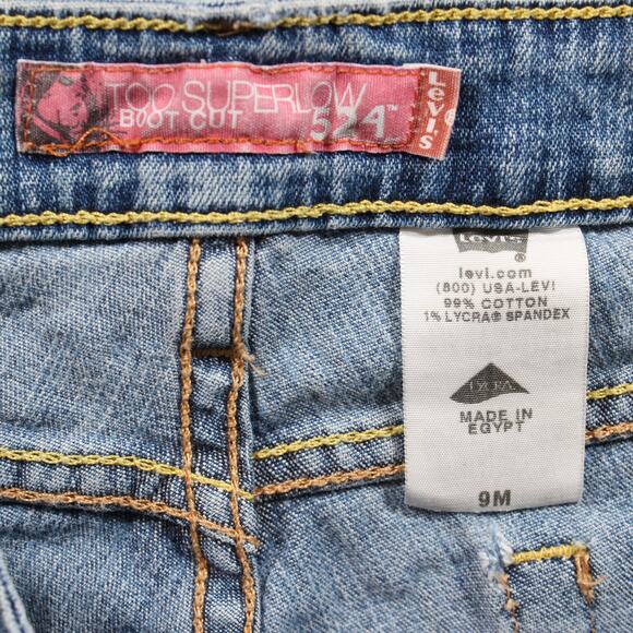 Levi’s 524 Too Superlow Bootcut Jeans – Women’s 9M (Light Wash) - Picture 3 of 8